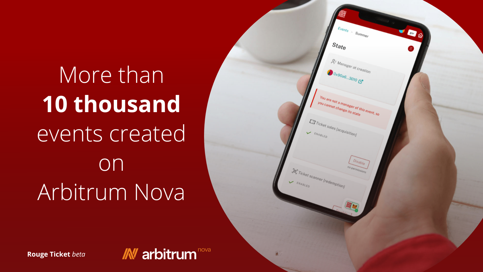 More than 10 thousand events created on Arbitrum Nova!